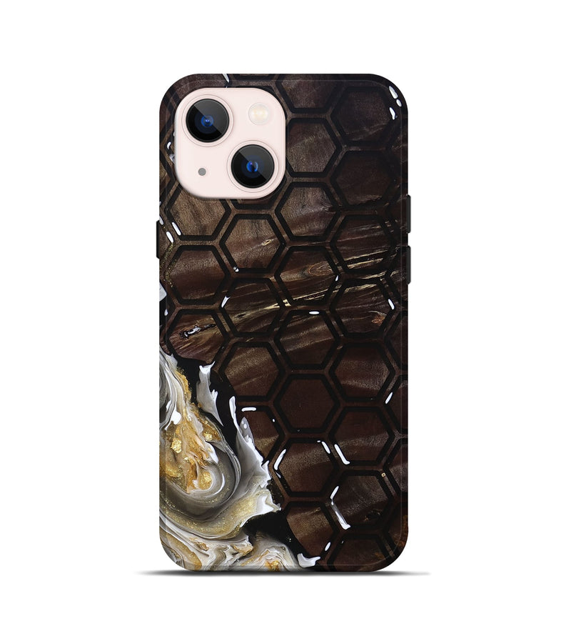 iPhone 13 mini Wood+Resin Live Edge Phone Case - Jaclyn (Pattern, 691735)