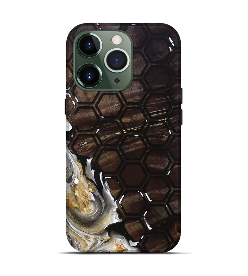 iPhone 13 Pro Wood+Resin Live Edge Phone Case - Jaclyn (Pattern, 691735)