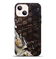 iPhone 14 Plus Wood+Resin Live Edge Phone Case - Jaclyn (Pattern, 691735)