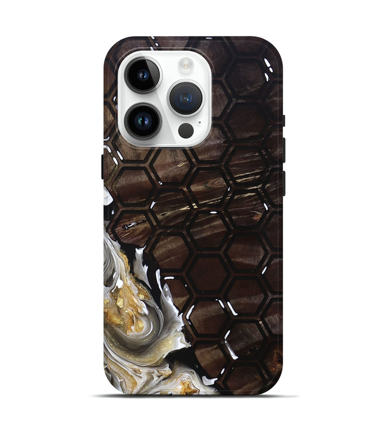 iPhone 15 Pro Wood+Resin Live Edge Phone Case - Jaclyn (Pattern, 691735)