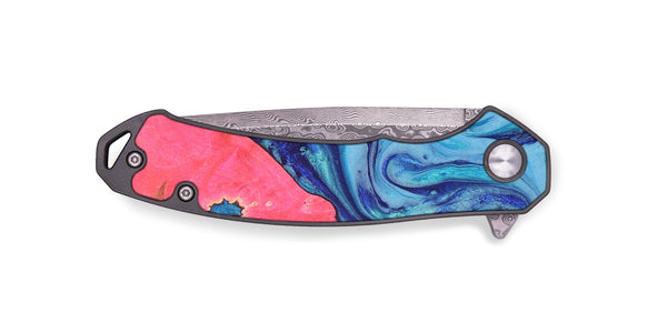 EDC Wood+Resin Pocket Knife - Doris (Blue, 691774)