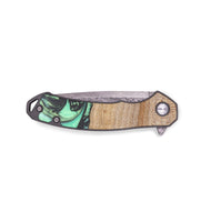 EDC Wood+Resin Pocket Knife - Hallie (Green, 691791)
