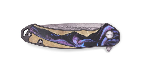 EDC Wood+Resin Pocket Knife - Kendall (Purple, 691802)