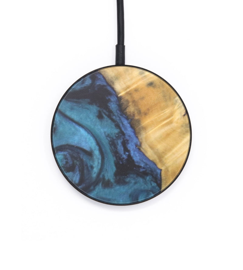 Circle Wood+Resin Wireless Charger - Jami (Blue, 691839)