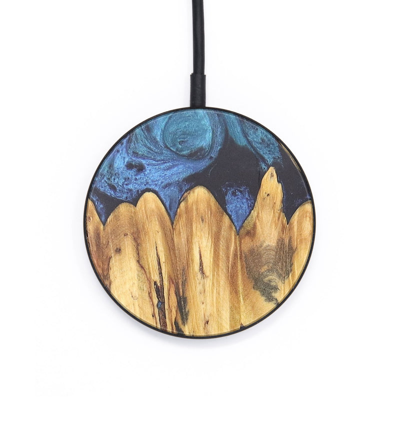 Circle Wood+Resin Wireless Charger - Bill (Blue, 691840)