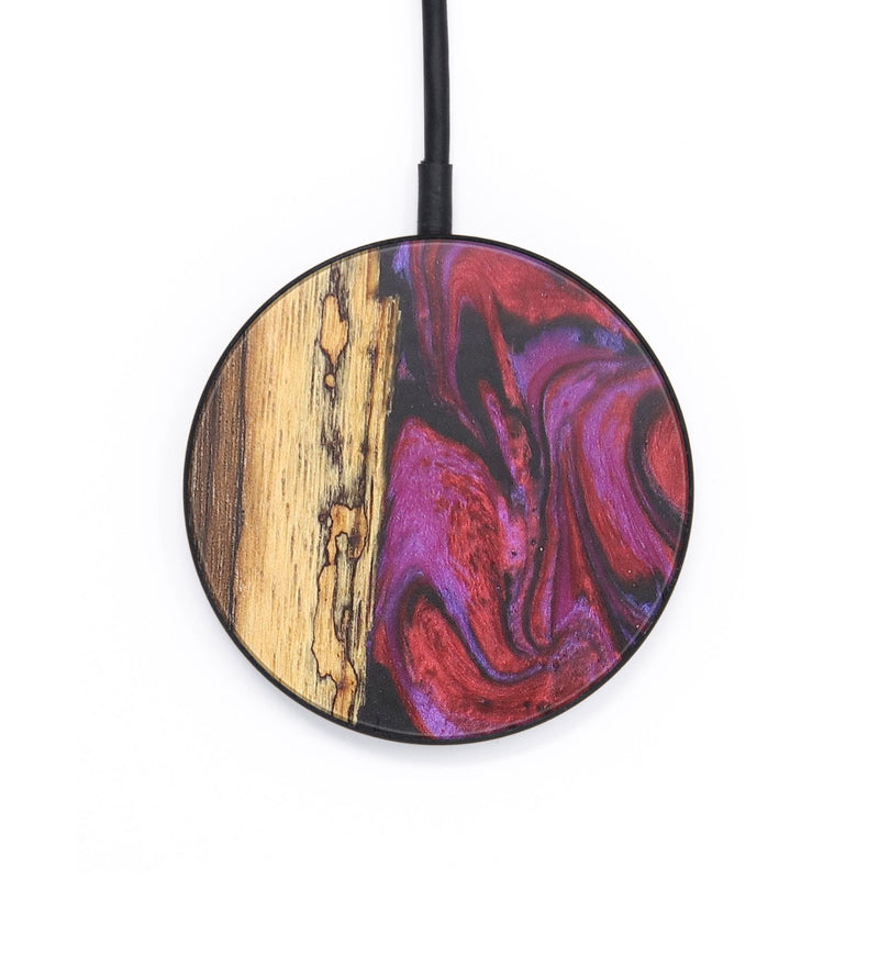 Circle Wood+Resin Wireless Charger - Everly (Red, 691856)