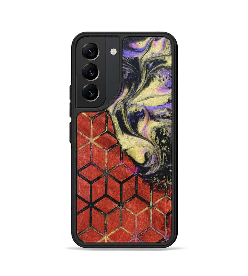 Galaxy S22 Wood+Resin Phone Case - Eileen (Pattern, 691955)