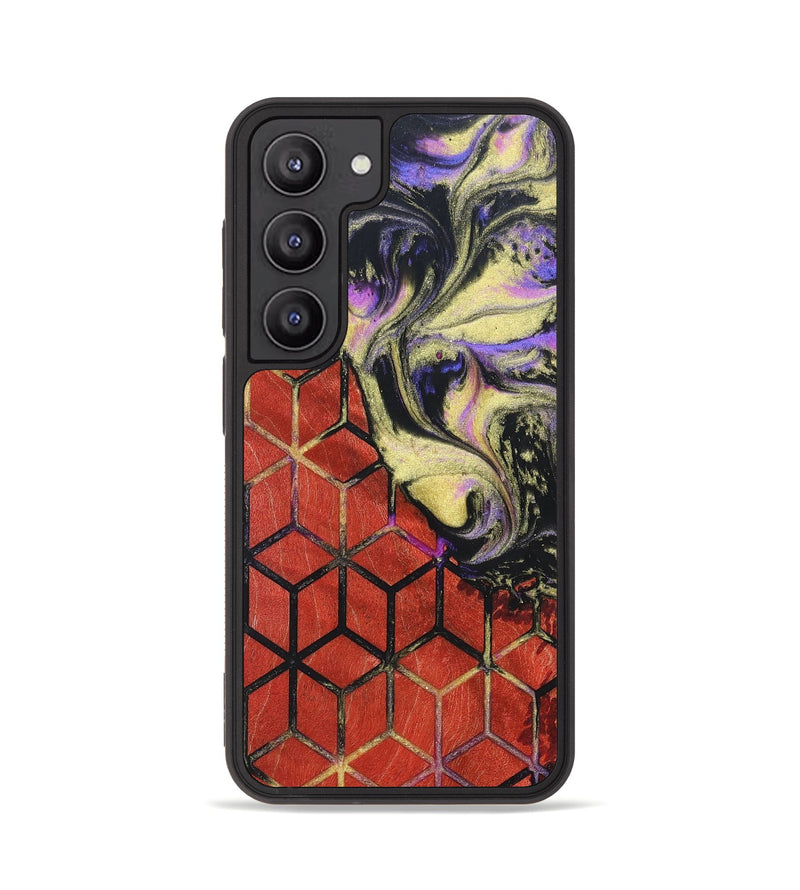 Galaxy S23 Wood+Resin Phone Case - Eileen (Pattern, 691955)