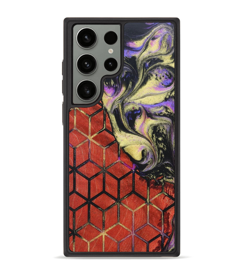 Galaxy S23 Ultra Wood+Resin Phone Case - Eileen (Pattern, 691955)