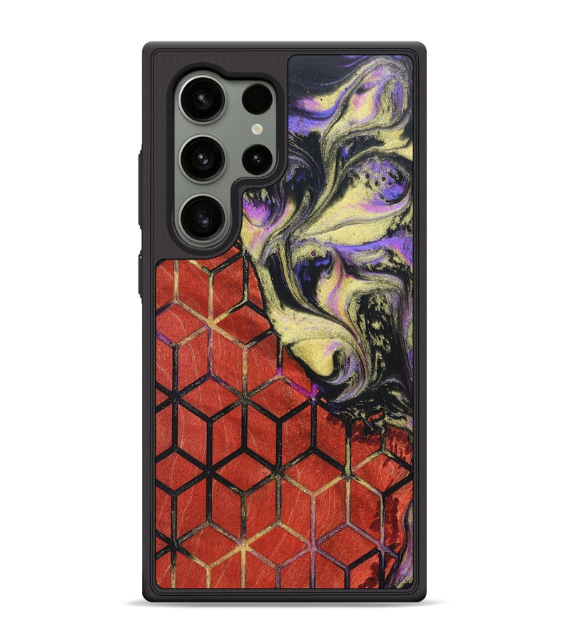 Galaxy S24 Ultra Wood+Resin Phone Case - Eileen (Pattern, 691955)