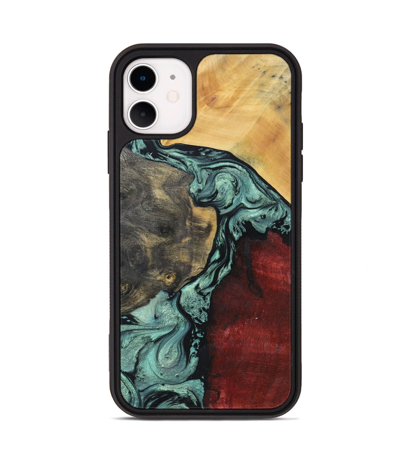 iPhone 11 Wood+Resin Phone Case - Nataly (Mosaic, 691967)