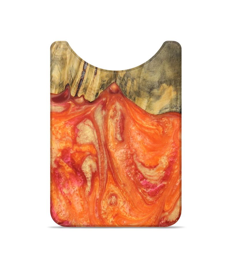 Live Edge Wood+Resin Wallet - Clinton (Red, 691979)