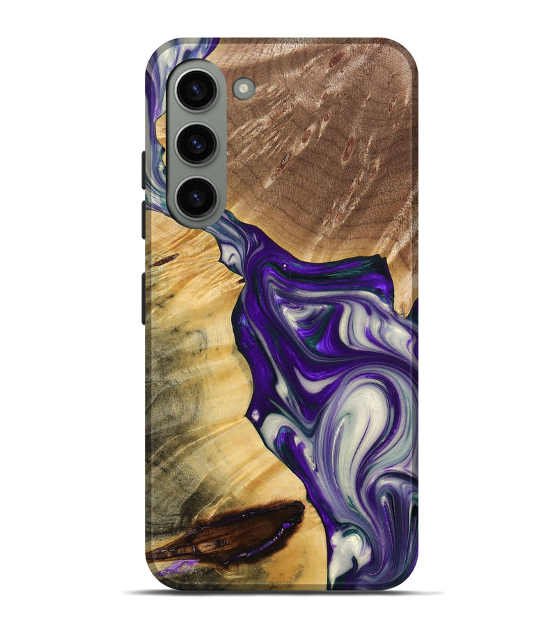 Galaxy S23 Plus Wood+Resin Live Edge Phone Case - Susan (Purple, 691988)