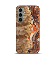 Galaxy S24 Wood+Resin Live Edge Phone Case - Hilary (Red, 691999)