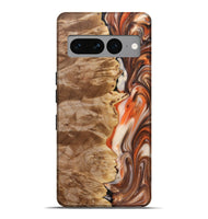 Pixel 7 Pro Wood+Resin Live Edge Phone Case - Hilary (Red, 691999)