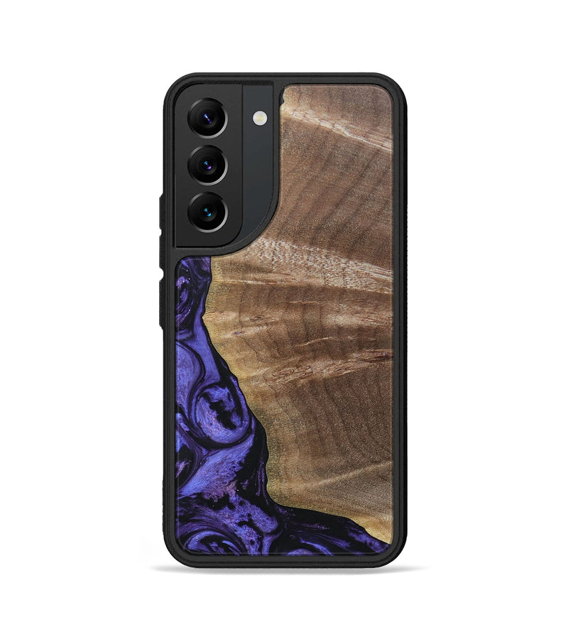 Galaxy S22 Wood+Resin Phone Case - Thomas (Purple, 692035)