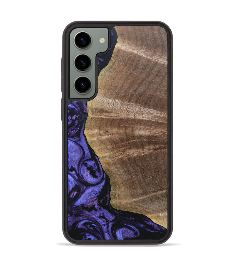 Galaxy S23 Plus Wood+Resin Phone Case - Thomas (Purple, 692035)