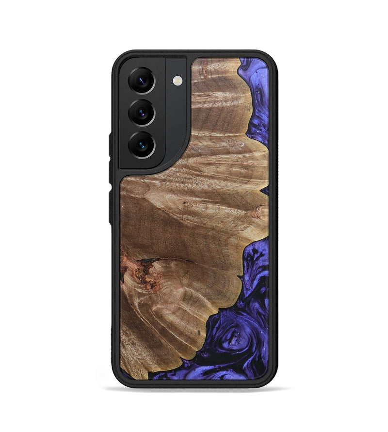 Galaxy S22 Wood+Resin Phone Case - Shaun (Purple, 692036)