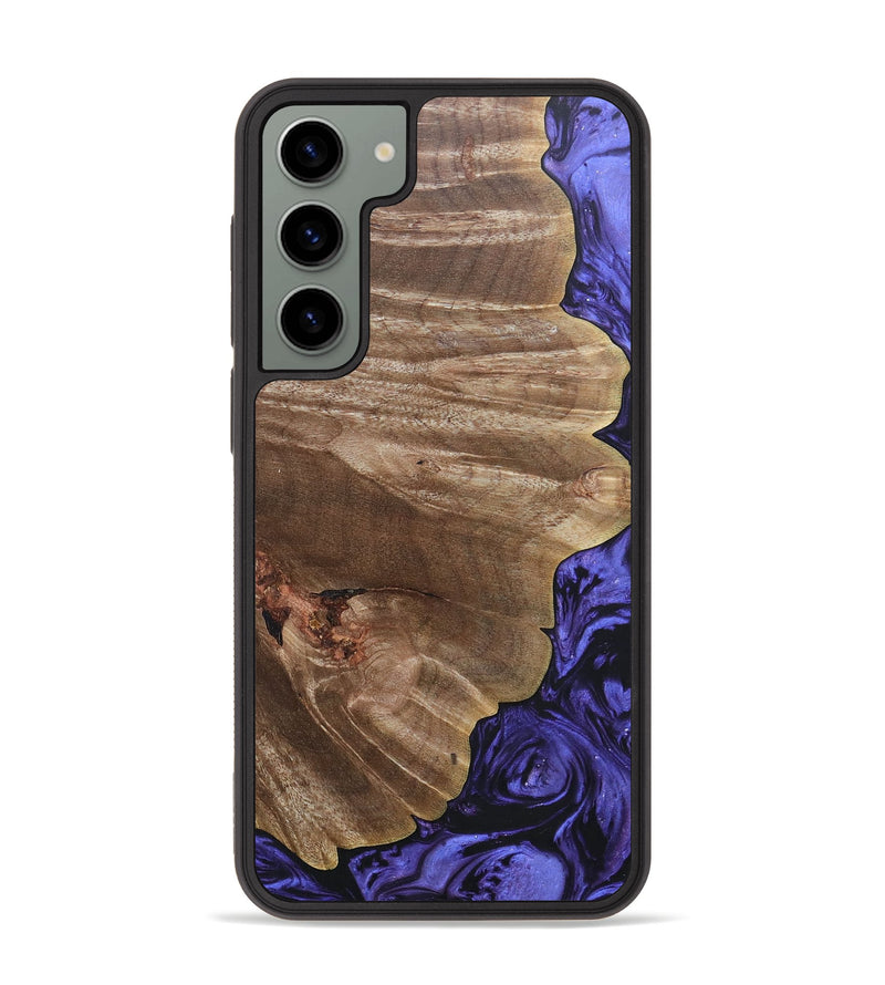 Galaxy S23 Plus Wood+Resin Phone Case - Shaun (Purple, 692036)