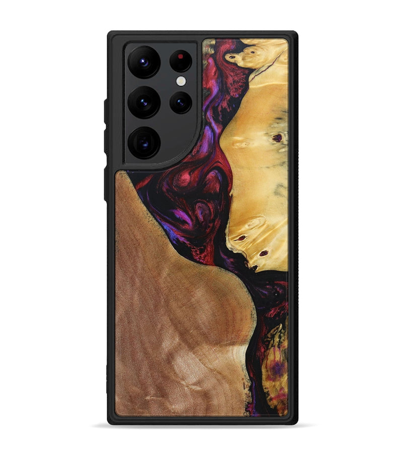 Galaxy S22 Ultra Wood+Resin Phone Case - Celeste (Mosaic, 692085)