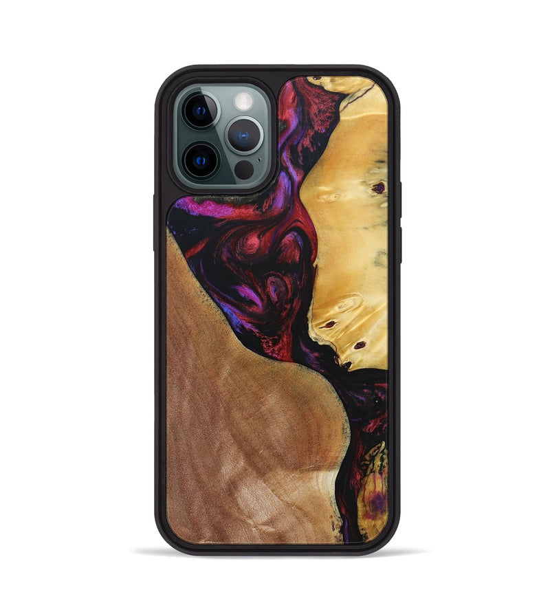 iPhone 12 Pro Wood+Resin Phone Case - Celeste (Mosaic, 692085)