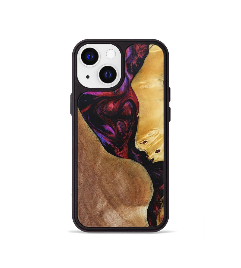iPhone 13 mini Wood+Resin Phone Case - Celeste (Mosaic, 692085)