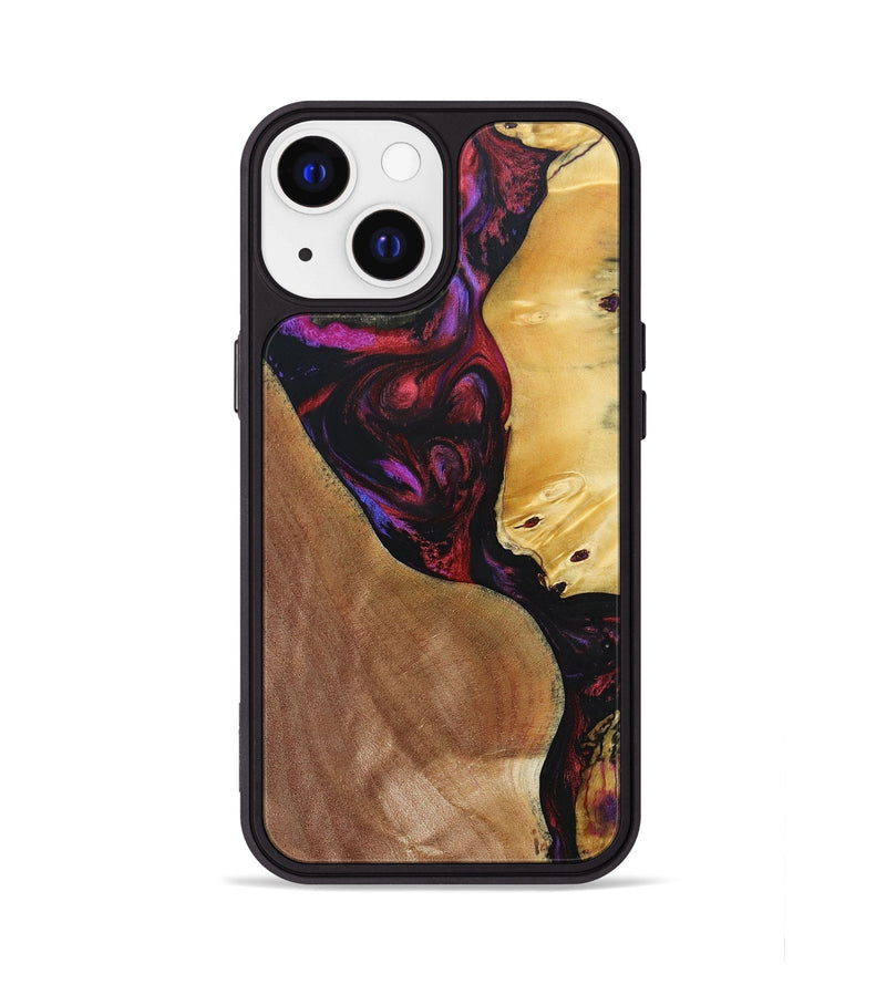 iPhone 13 Wood+Resin Phone Case - Celeste (Mosaic, 692085)