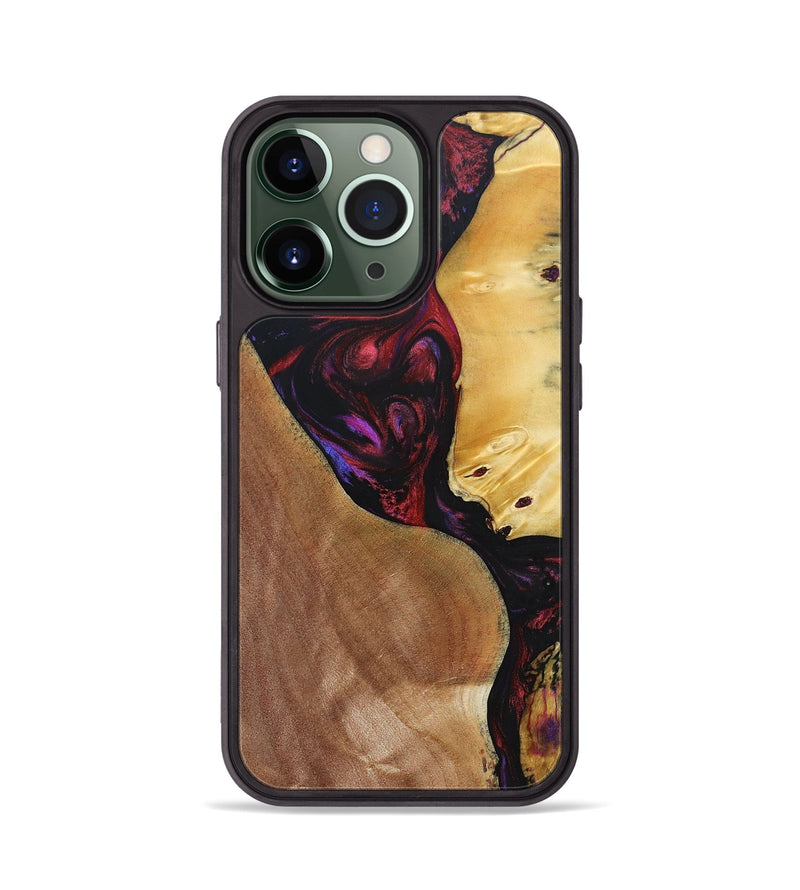 iPhone 13 Pro Wood+Resin Phone Case - Celeste (Mosaic, 692085)