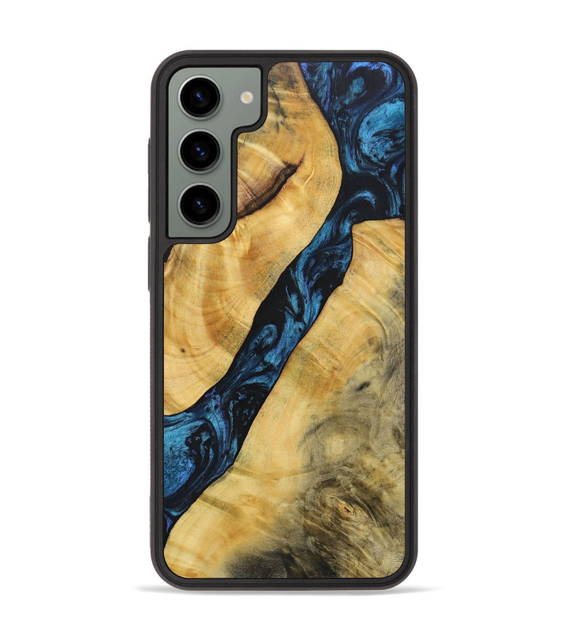 Galaxy S23 Plus Wood+Resin Phone Case - Frederick (Blue, 692151)