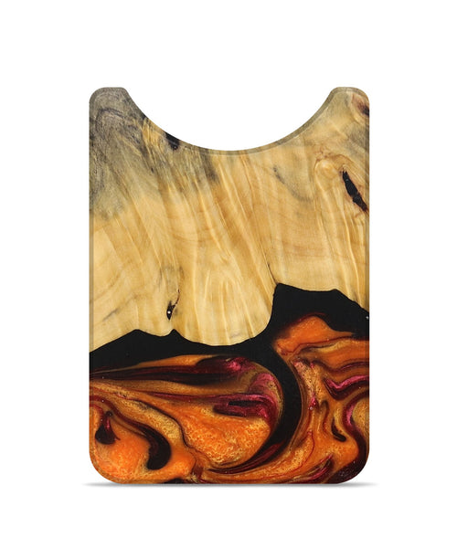 Live Edge Wood+Resin Wallet - Christina (Red, 692299)