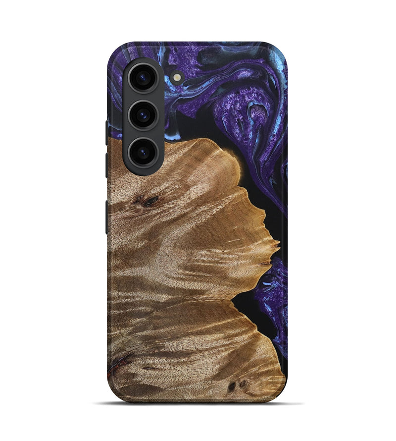 Galaxy S23 Wood+Resin Live Edge Phone Case - Gilbert (Purple, 692311)