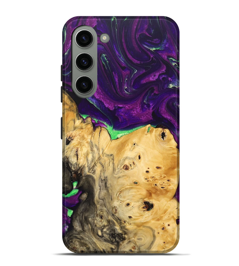 Galaxy S23 Plus Wood+Resin Live Edge Phone Case - Blake (Purple, 692314)