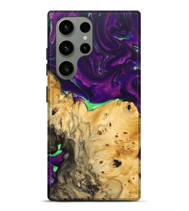 Galaxy S23 Ultra Wood+Resin Live Edge Phone Case - Blake (Purple, 692314)