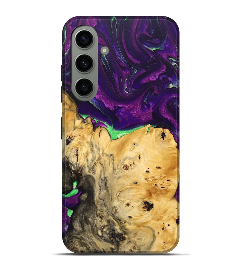 Galaxy S24 Plus Wood+Resin Live Edge Phone Case - Blake (Purple, 692314)