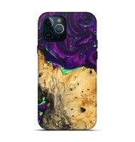 iPhone 12 Pro Wood+Resin Live Edge Phone Case - Blake (Purple, 692314)
