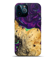 iPhone 12 Pro Max Wood+Resin Live Edge Phone Case - Blake (Purple, 692314)