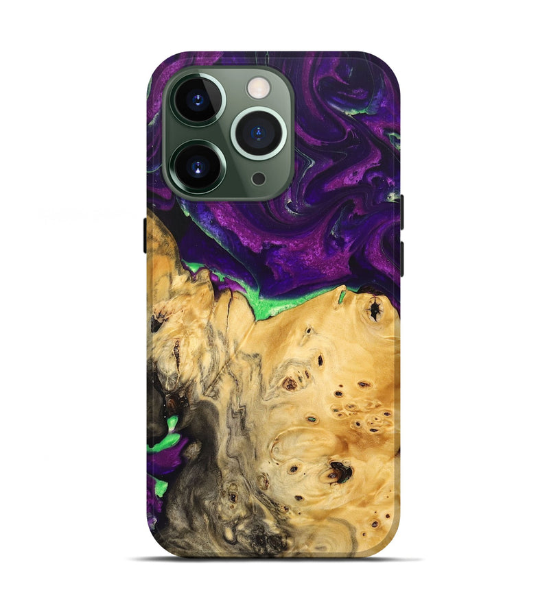 iPhone 13 Pro Wood+Resin Live Edge Phone Case - Blake (Purple, 692314)