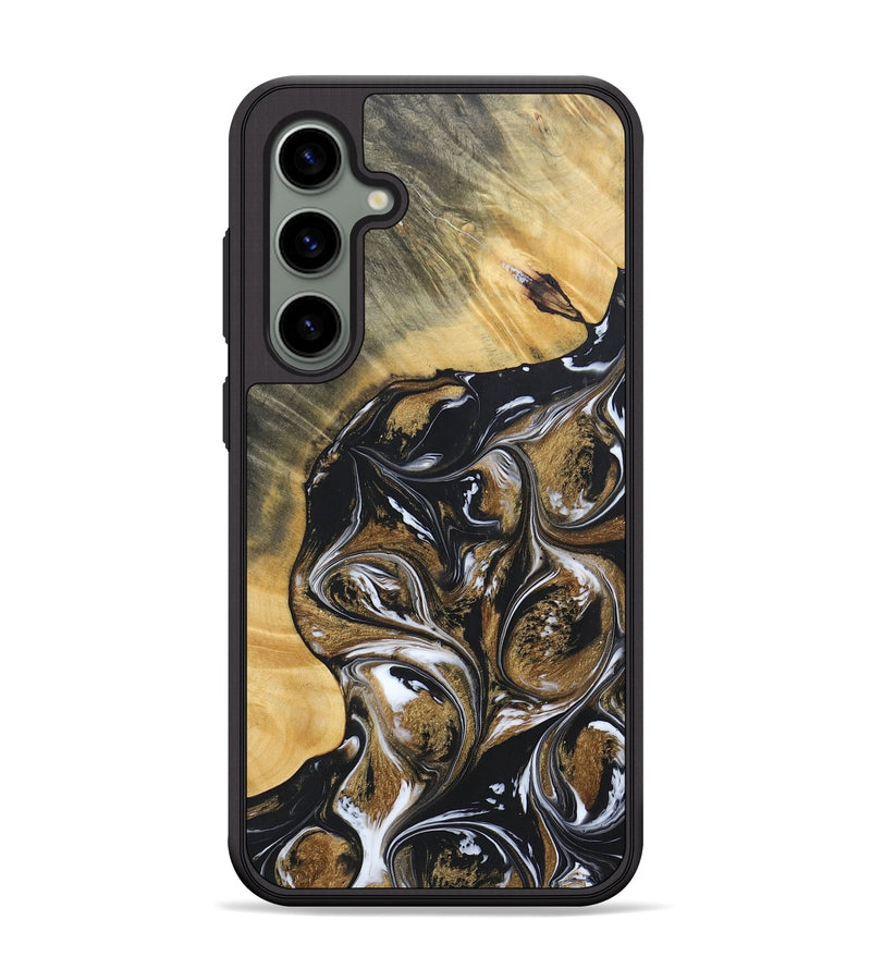 Galaxy S24 Plus Wood+Resin Phone Case - Rihanna (Black & White, 692389)