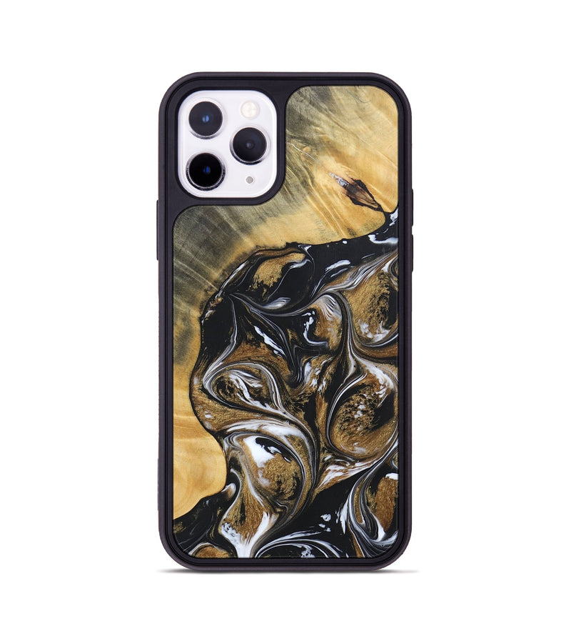 iPhone 11 Pro Wood+Resin Phone Case - Rihanna (Black & White, 692389)