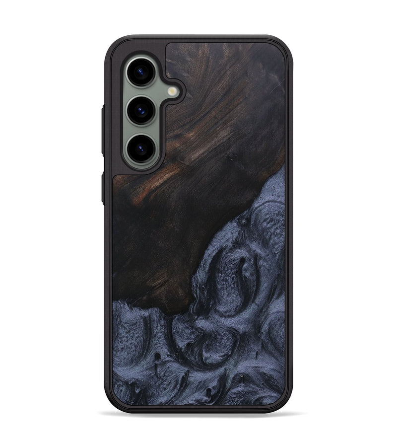 Galaxy S24 Plus Wood+Resin Phone Case - Daisy (Pure Black, 692398)
