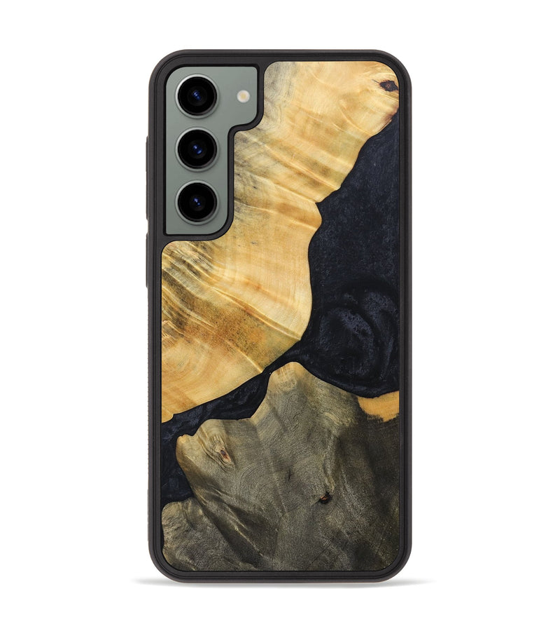 Galaxy S23 Plus Wood+Resin Phone Case - Luther (Pure Black, 692401)