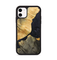 iPhone 11 Wood+Resin Phone Case - Luther (Pure Black, 692401)