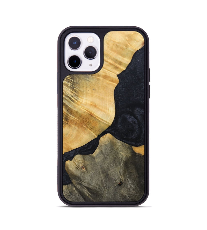 iPhone 11 Pro Wood+Resin Phone Case - Luther (Pure Black, 692401)