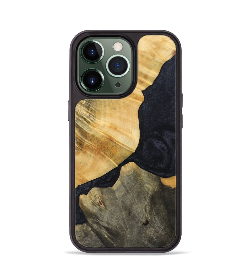iPhone 13 Pro Wood+Resin Phone Case - Luther (Pure Black, 692401)