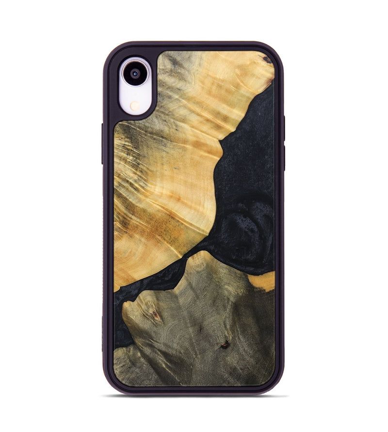 iPhone Xr Wood+Resin Phone Case - Luther (Pure Black, 692401)