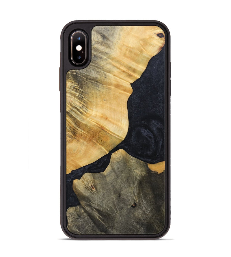 iPhone Xs Max Wood+Resin Phone Case - Luther (Pure Black, 692401)