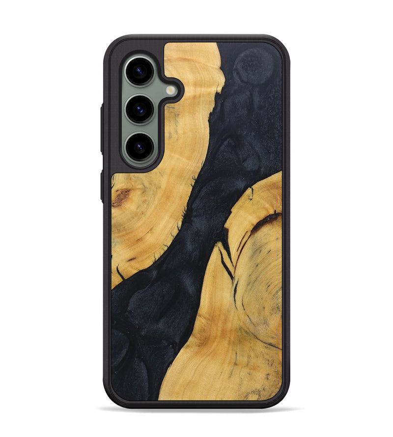 Galaxy S24 Plus Wood+Resin Phone Case - Donovan (Pure Black, 692403)
