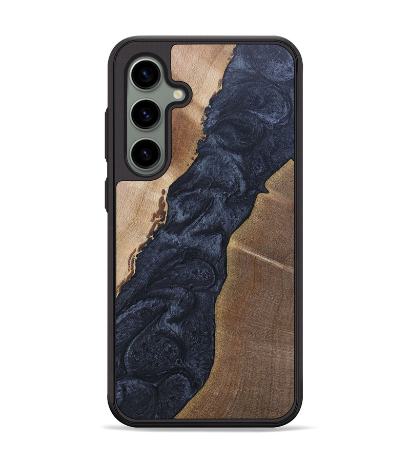Galaxy S24 Plus Wood+Resin Phone Case - Amaya (Pure Black, 692414)