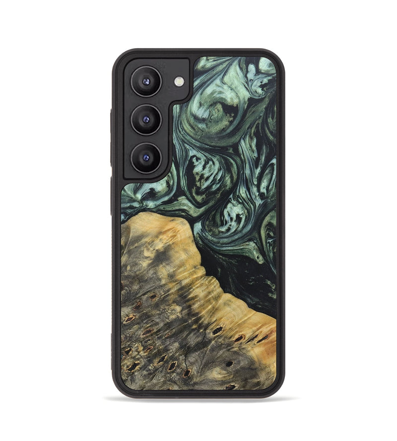 Galaxy S23 Wood+Resin Phone Case - Jameson (Green, 692452)