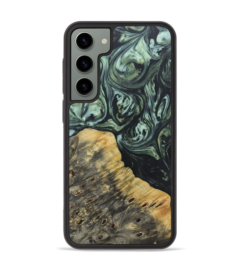 Galaxy S23 Plus Wood+Resin Phone Case - Jameson (Green, 692452)